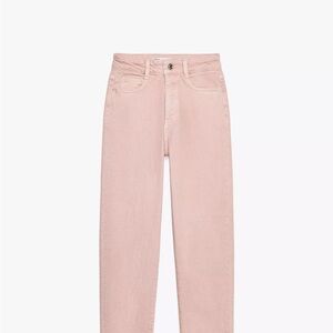 Zara Light Pink Straight Leg Jeans
